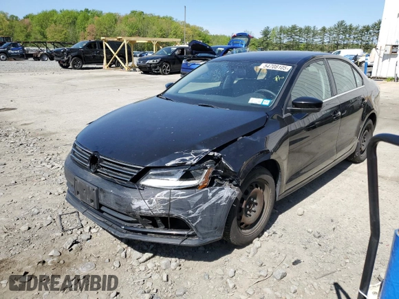 2017 Volkswagen Jetta S z VIN 3VW2B7AJXHM319558, wystawiony jako Copart lot #54708105 z przebiegiem 108 476 mil mil oraz Czysty tytuł • Clean title. Historia ofert i sprzedaży dostępna na DreamBid. Obrazek 1.