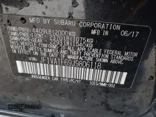 2018 Subaru WRX Limited z VIN JF1VA1F69J9806118, wystawiony jako IAAI lot #42200536 z przebiegiem 67 052 mil mil oraz . Historia ofert i sprzedaży dostępna na DreamBid. Obrazek 9.