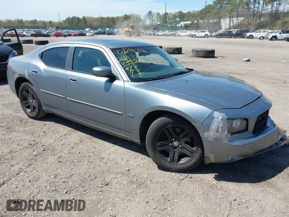 2006 Dodge Charger R/T with VIN 2B3KA53HX6H323577, listed as a IAAI auction lot 42128677 with 268,675 mi miles and . Bid and sale history available at carsss.com. Image 1.