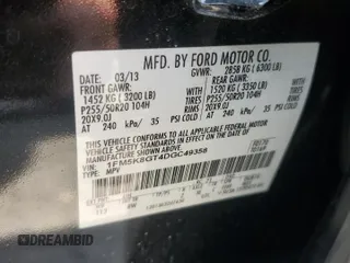 2013 Ford Explorer Sport с VIN 1FM5K8GT4DGC49358, выставлен на аукционе Copart как лот 60256215 с пробегом 79 615 миль миль и Списание • Salvage title. История ставок и продаж доступна на DreamBid. Изображение 14.