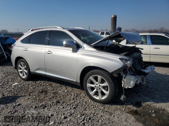2011 Lexus RX 350 with VIN 2T2ZK1BA6BC049902, listed as a Copart auction lot 46755265 with 99,332 mi miles and Salvage title. Bid and sale history available at DreamBid. Image 4.