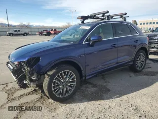 2022 Audi Q3 Premium with VIN WA1AUCF39N1009061, listed as a Copart auction lot 48912725 with 36,364 mi miles and Salvage Title. Bid and sale history available at carsss.com. Image 1.