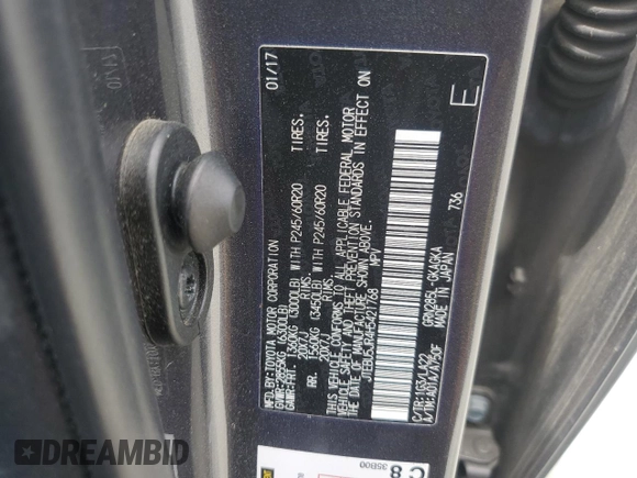 2017 Toyota 4Runner SR5 с VIN JTEBU5JR4H5421768, выставлен на аукционе Copart как лот 60965235 с пробегом 121 928 миль миль и Списание • Salvage title. История ставок и продаж доступна на DreamBid. Изображение 13.