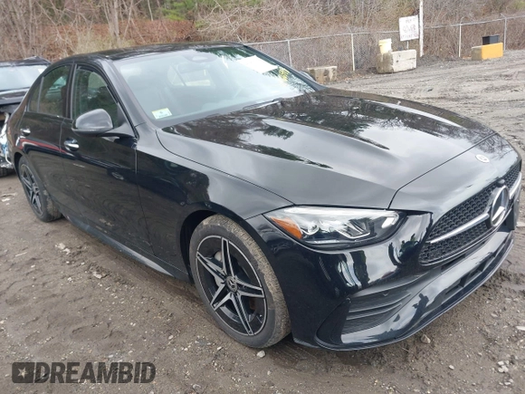 2023 Mercedes-Benz C 300 with VIN W1KAF4HB8PR109186, listed as a IAAI auction lot 41966598 with 22,937 mi miles and . Bid and sale history available at DreamBid. Image 1.