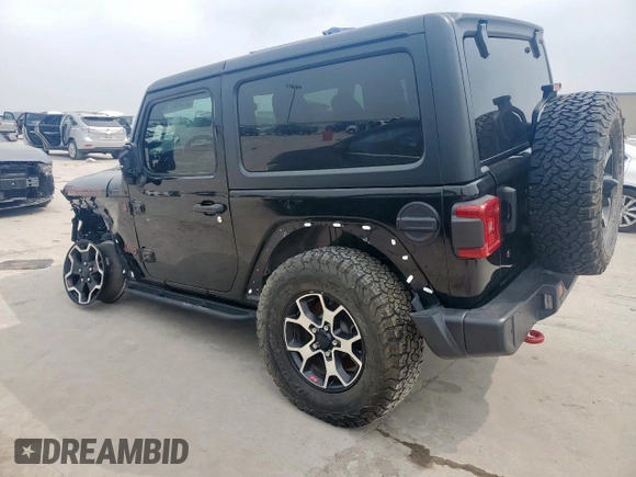 2020 Jeep Wrangler Rubicon with VIN 1C4HJXCG3LW212460, listed as a Copart auction lot 57546715 with 33,085 mi miles and Salvage title. Bid and sale history available at DreamBid. Image 2.