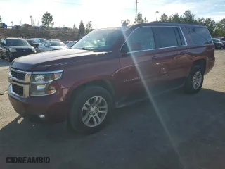 2017 Chevrolet Suburban LT with VIN 1GNSCHKC9HR160365, listed as a Copart auction lot 88454745 with 166,293 mi miles and Salvage Title. Bid and sale history available at carsss.com. Image 1.