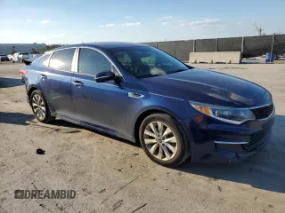 2018 Kia Optima LX with VIN 5XXGT4L35JG254628, listed as a Copart auction lot 47185345 with 103,405 mi miles and Salvage title. Bid and sale history available at DreamBid. Image 4.