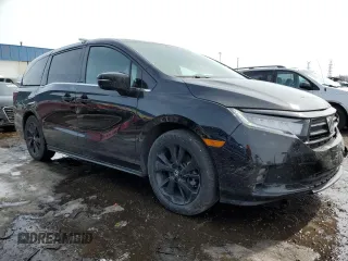 2023 Honda Odyssey Sport with VIN 5FNRL6H79PB003171, listed as a Copart auction lot 46666265 with 24,564 mi miles and Clean Title. Bid and sale history available at carsss.com. Image 4.