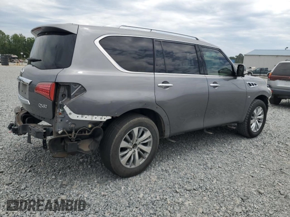 2016 Infiniti QX80 z VIN JN8AZ2NE3G9121495, wystawiony jako Copart lot #55489125 z przebiegiem 114 032 mil mil oraz Szkoda całkowita • Salvage title. Historia ofert i sprzedaży dostępna na DreamBid. Obrazek 3.