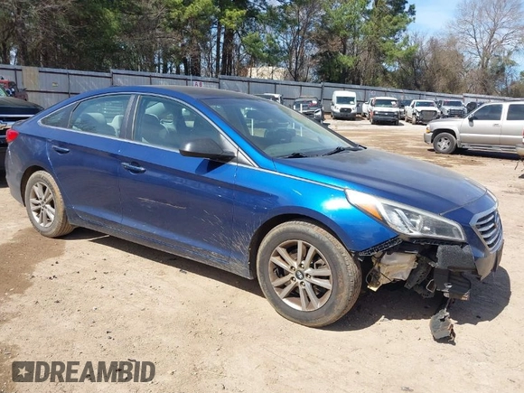 2016 Hyundai Sonata SE with VIN 5NPE24AF0GH322547, listed as a IAAI auction lot 41681669 with 132,345 mi miles and . Bid and sale history available at DreamBid. Image 1.