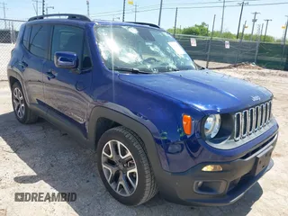 2017 Jeep Renegade Latitude z VIN ZACCJABB0HPG37040, wystawiony jako IAAI lot #42082007 z przebiegiem 56 401 mil mil oraz . Historia ofert i sprzedaży dostępna na DreamBid. Obrazek 1.