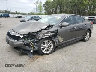 2013 Kia Optima EX with VIN 5XXGN4A70DG147491, listed as a Copart auction lot 51380185 with 0 mi miles and Salvage Title. Bid and sale history available at carsss.com. Image 1.
