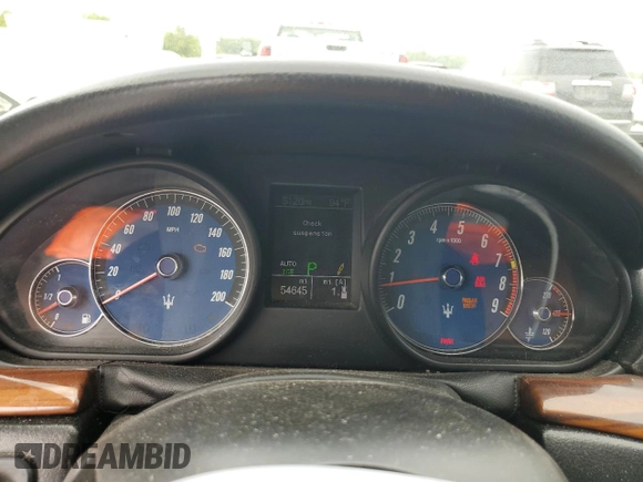 2008 Maserati GranTurismo z VIN ZAMGJ45A480034390, wystawiony jako Copart lot #59290025 z przebiegiem 54 645 mil mil oraz Czysty tytuł • Clean title. Historia ofert i sprzedaży dostępna na DreamBid. Obrazek 9.