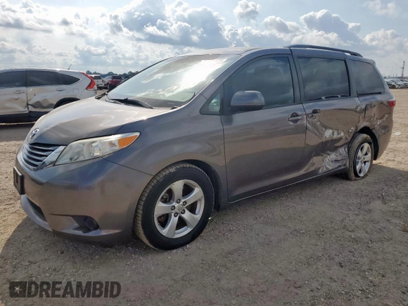2017 Toyota Sienna LE Auto Access Seat with VIN 5TDKZ3DC5HS885101, listed as a Copart auction lot 59471975 with 117,696 mi miles and Salvage title. Bid and sale history available at DreamBid. Image 1.