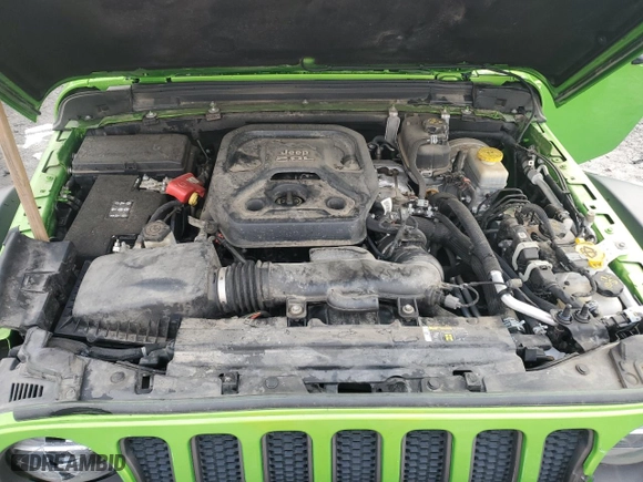 2019 Jeep Wrangler Unlimited Rubicon with VIN 1C4HJXFN8KW545049, listed as a Copart auction lot 41445415 with 57,744 mi miles and Salvage Title. Bid and sale history available at carsss.com. Image 11.
