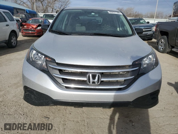 2013 Honda CR-V LX with VIN 2HKRM4H39DH659155, listed as a Copart auction lot 49257105 with 156,412 mi miles and Salvage Title. Bid and sale history available at DreamBid. Image 5.