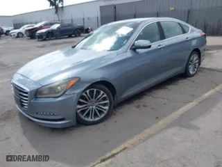2016 Hyundai Genesis 3.8L with VIN KMHGN4JE3GU132363, listed as a IAAI auction lot 41551013 with 167,739 mi miles. Bid and sale history available at carsss.com. Image 2.
