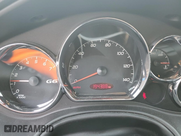 2007 Pontiac G6 GT with VIN 1G2ZH36NX74132047, listed as a Copart auction lot 48680955 with 194,388 mi miles and Salvage Title. Bid and sale history available at carsss.com. Image 9.