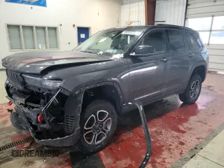 2022 Jeep Grand Cherokee Trailhawk with VIN 1C4RJHCG6N8624020, listed as a Copart auction lot 89043415 with 26,243 mi miles and Salvage title. Bid and sale history available at DreamBid. Image 1.