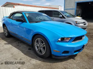 2011 Ford Mustang V6 with VIN 1ZVBP8EM1B5109049, listed as a Copart auction lot 50983205 with 96,485 mi miles and Salvage Title. Bid and sale history available at carsss.com. Image 4.