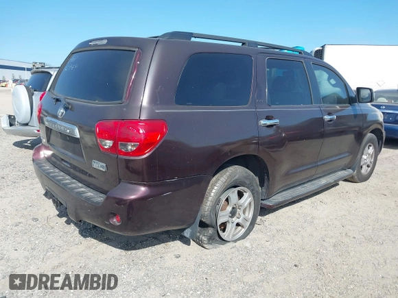 2008 Toyota Sequoia Limited with VIN 5TDZY68A28S001143, listed as a IAAI auction lot 41303569 with 227,803 mi miles and . Bid and sale history available at DreamBid. Image 4.