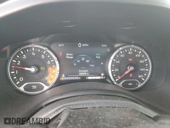 2018 Jeep Renegade Trailhawk with VIN ZACCJBCB1JPH13181, listed as a Copart auction lot 89193315 with 46,599 mi miles and Salvage Title. Bid and sale history available at carsss.com. Image 9.