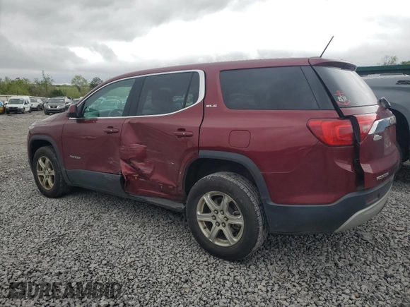 2018 GMC Acadia SLE with VIN 1GKKNKLA2JZ137727, listed as a Copart auction lot 52146765 with 58,857 mi miles and Salvage Title. Bid and sale history available at carsss.com. Image 2.