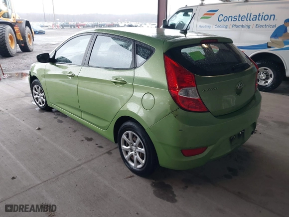 2014 Hyundai Accent GS with VIN KMHCT5AE6EU168619, listed as a IAAI auction lot 41856429 with 227,552 mi miles. Bid and sale history available at carsss.com. Image 3.