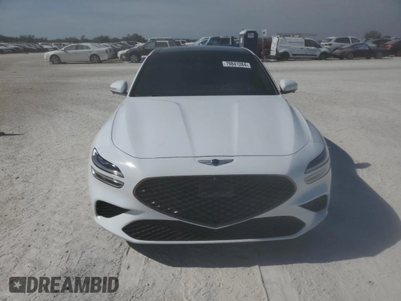 2023 Genesis G70 3.3T with VIN KMTG54TE5PU105104, listed as a Copart auction lot 79841284 with 17,724 mi miles and Salvage Title. Bid and sale history available at DreamBid. Image 5.