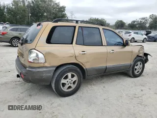 2001 Hyundai Santa Fe GLS with VIN KM8SC83D61U039954, listed as a Copart auction lot 86175224 with 378,265 mi miles and Salvage Title. Bid and sale history available at carsss.com. Image 3.
