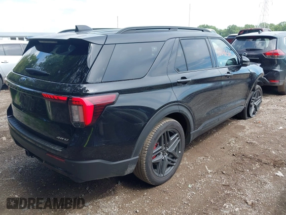 2025 Ford Explorer ST-Line with VIN 1FMUK8KH7SGB38511, listed as a IAAI auction lot 42846565 with 11,936 mi miles and . Bid and sale history available at DreamBid. Image 4.