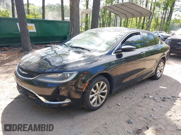 2015 Chrysler 200 C with VIN 1C3CCCCBXFN650313, listed as a IAAI auction lot 42118312 with 255,710 mi miles. Bid and sale history available at carsss.com. Image 2.