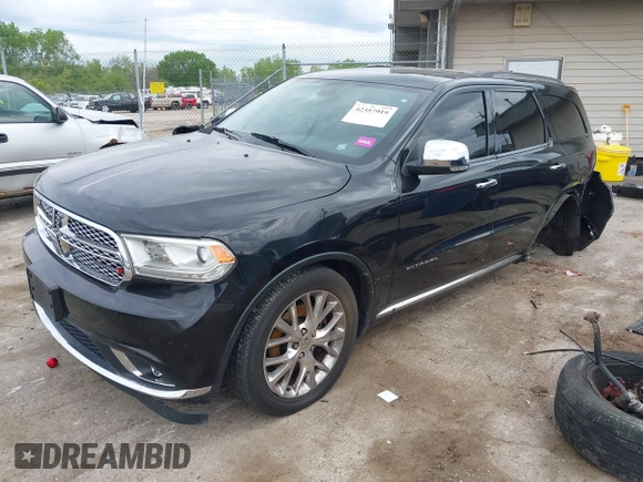 2014 Dodge Durango Citadel with VIN 1C4RDJEGXEC524883, listed as a IAAI auction lot 42357919 with 205,100 mi miles and . Bid and sale history available at DreamBid. Image 18.