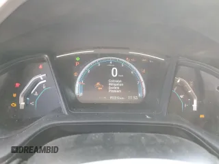 2019 Honda Civic LX with VIN 19XFC2F69KE035624, listed as a Copart auction lot 45459245 with 92,510 mi miles and Salvage Title. Bid and sale history available at DreamBid. Image 9.