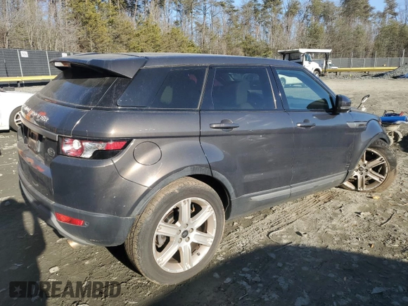 2013 Land Rover Range Rover Evoque Pure Plus with VIN SALVP2BGXDH761478, listed as a Copart auction lot 42751105 with 0 mi miles and Salvage Title. Bid and sale history available at carsss.com. Image 3.