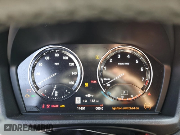 2020 BMW X2 xDrive28i with VIN WBXYJ1C02L5P85780, listed as a Copart auction lot 43665555 with 14,451 mi miles and Salvage Title. Bid and sale history available at carsss.com. Image 9.