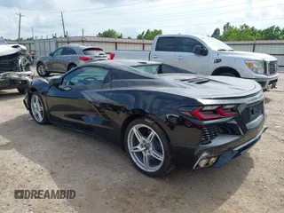 2025 Chevrolet Corvette 3LT with VIN 1G1YC3D47S5106663, listed as a IAAI auction lot 42137423 with 2,792 mi miles. Bid and sale history available at carsss.com. Image 3.