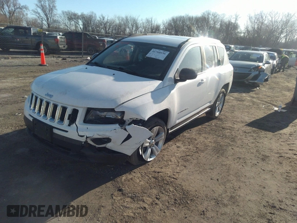 2014 Jeep Compass Sport with VIN 1C4NJCBB7ED508470, listed as a IAAI auction lot 41760536 with 133,628 mi miles and . Bid and sale history available at DreamBid. Image 17.