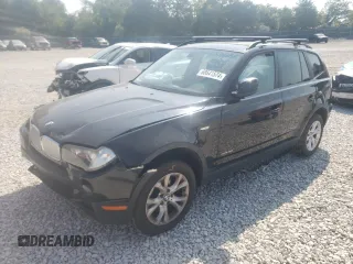 2010 BMW X3 xDrive30i with VIN WBXPC9C44AWJ35959, listed as a Copart auction lot 68641574 with 136,179 mi miles and Salvage Title. Bid and sale history available at carsss.com. Image 1.