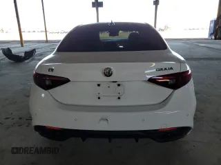 2019 Alfa Romeo Giulia Ti Sport with VIN ZARFAMBN7K7606337, listed as a Copart auction lot 62348415 with 43,709 mi miles and Salvage title. Bid and sale history available at DreamBid. Image 6.