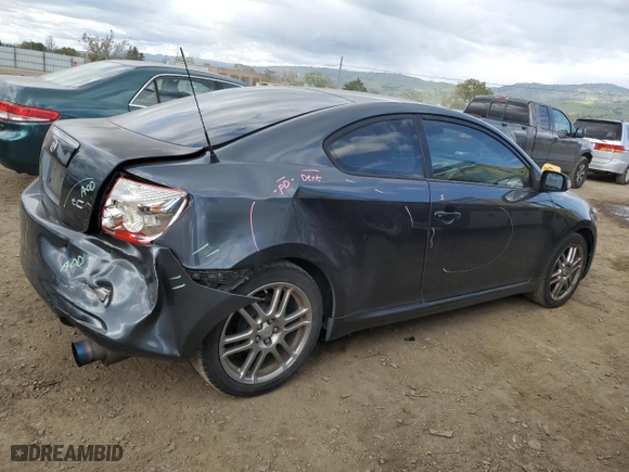 2007 Scion tC Spec with VIN JTKDE177170196514, listed as a Copart auction lot 51809075 with 166,046 mi miles and Salvage Title. Bid and sale history available at carsss.com. Image 3.