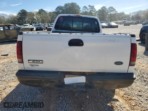 2000 Ford F-350 XL with VIN 1FTSW30L6YEB51197, listed as a Copart auction lot 49504835 with 284,070 mi miles and Salvage Title. Bid and sale history available at DreamBid. Image 6.