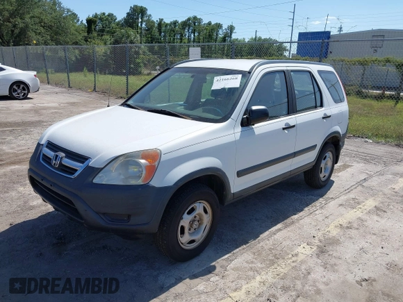 2002 Honda CR-V LX with VIN JHLRD684X2C010447, listed as a IAAI auction lot 42166268 with 233,336 mi miles and . Bid and sale history available at carsss.com. Image 2.