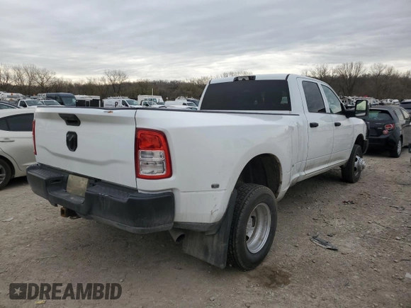 2023 Ram 3500 Tradesman z VIN 3C63RRGL1PG507655, wystawiony jako Copart lot #49991745 z przebiegiem 37 111 mil mil oraz Szkoda całkowita • Salvage title. Historia ofert i sprzedaży dostępna na DreamBid. Obrazek 3.