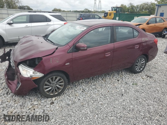 2018 Mitsubishi Mirage G4 SE with VIN ML32F4FJ9JHF15182, listed as a Copart auction lot 73180074 with 75,299 mi miles and Salvage Title. Bid and sale history available at carsss.com. Image 1.