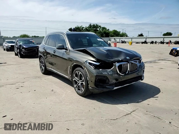 2023 BMW X5 xDrive40i with VIN 5UXCR6C01P9P27041, listed as a Copart auction lot 59009585 with 45,568 mi miles and Salvage title. Bid and sale history available at DreamBid. Image 15.