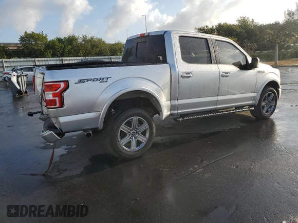 2018 Ford F-150 XL with VIN 1FTEW1EP4JFD83780, listed as a Copart auction lot 51045205 with 81,419 mi miles and Salvage Title. Bid and sale history available at carsss.com. Image 3.