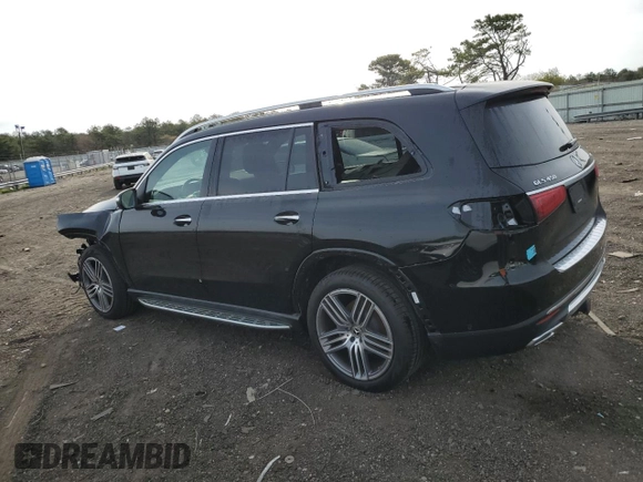 2022 Mercedes-Benz GLS 450 with VIN 4JGFF5KE4NA710045, listed as a Copart auction lot 50248833 with 1,642 mi miles and . Bid and sale history available at DreamBid. Image 2.