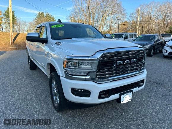 2022 Ram 2500 Limited with VIN 3C6UR5TLXNG104953, listed as a Copart auction lot 43861835 with 139,280 mi miles and Clean title. Bid and sale history available at DreamBid. Image 1.