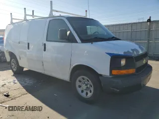 2012 Chevrolet Express Cargo with VIN 1GCSGAFX0C1101889, listed as a Copart auction lot 43868765 with 220,614 mi miles and Salvage title. Bid and sale history available at DreamBid. Image 4.